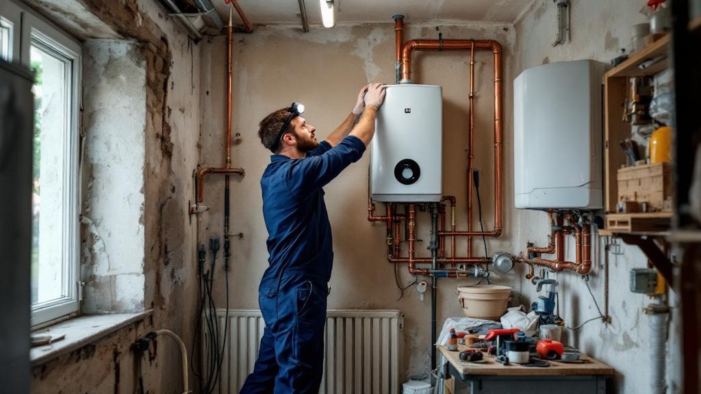 Installation d'un chauffe eau par Thomas Durand